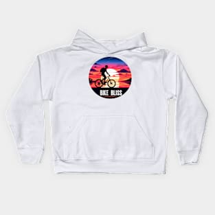 Bicycle rider, Bike Bliss Kids Hoodie